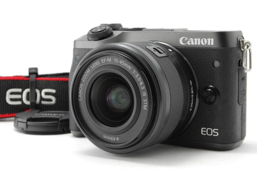 Mirrorless Interchangeable Lens Cameras Canon Eos M6 Ef-M 15-45Mm 3.5-6.3#398