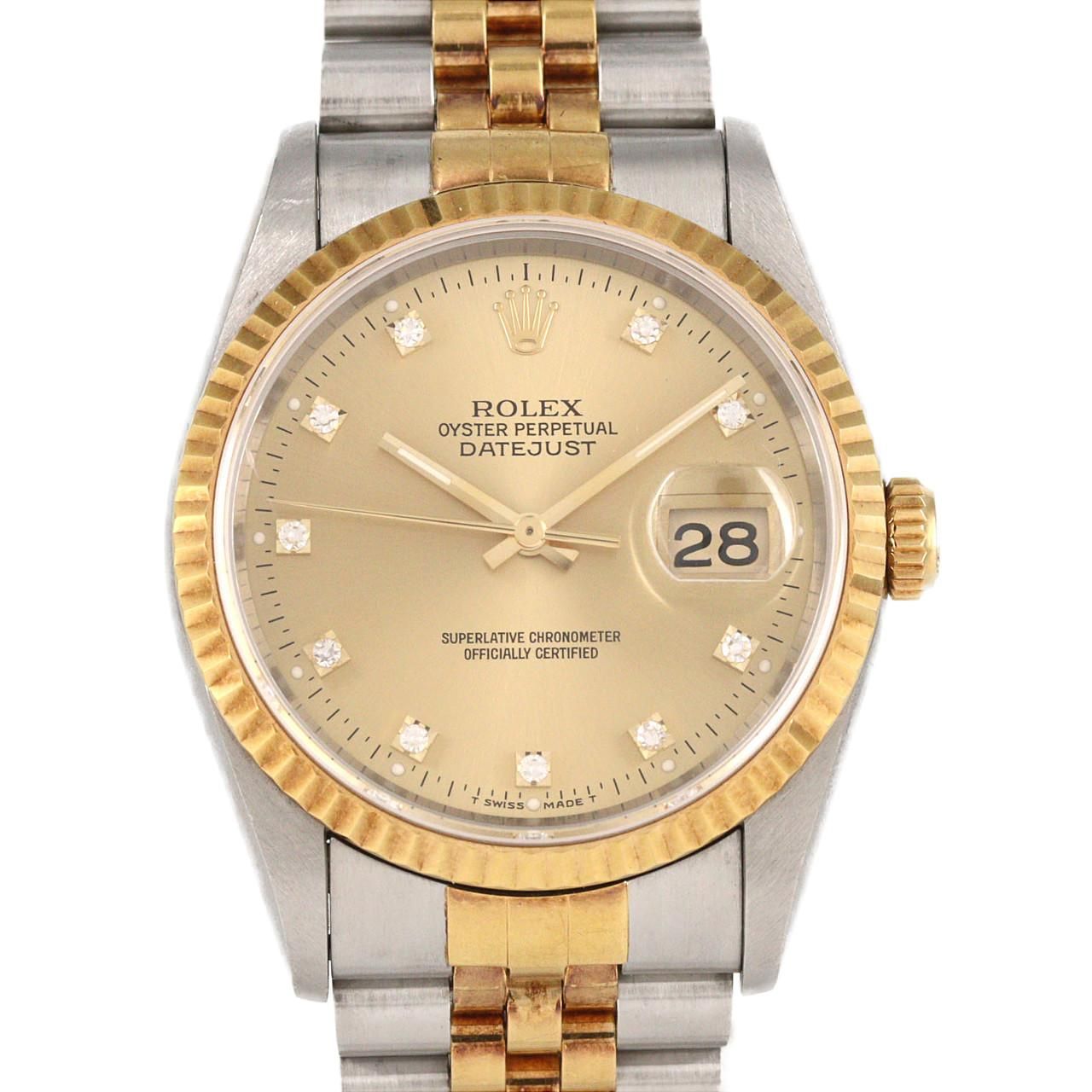 Rolex Automatic Winding Clock 16233G. Ssxyg S