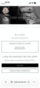 Moncler T -Shirt Qr /W /L