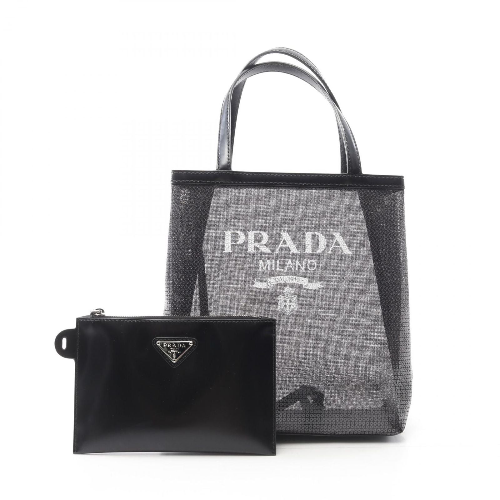 Prada Tote Bag Rete Paillettes
