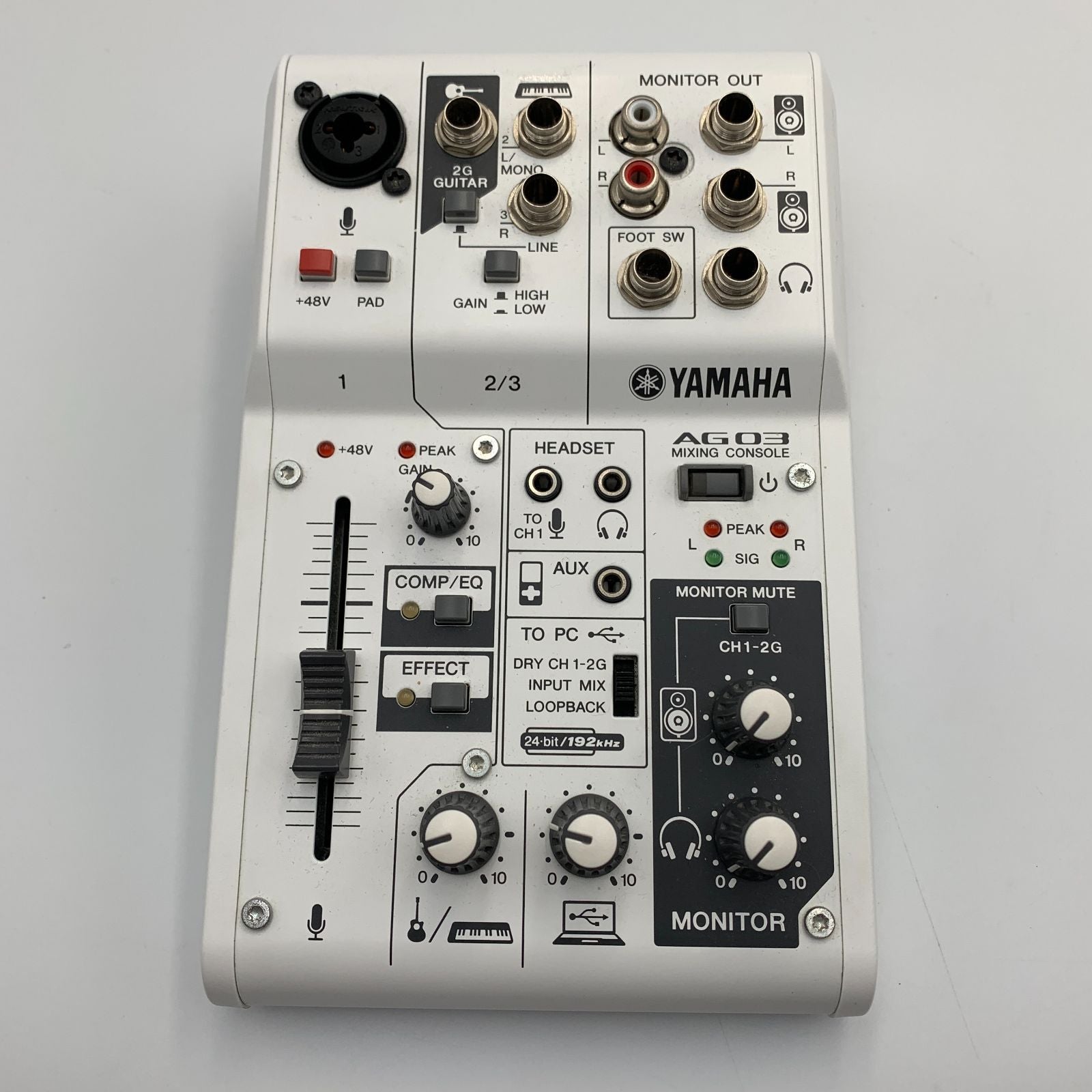 Yamaha Audio Interface Ag03 3 Usb 192Khz/24Bit D-Pre Cubase Ai