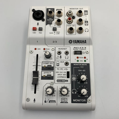 Yamaha Audio Interface Ag03 3 Usb 192Khz/24Bit D-Pre Cubase Ai