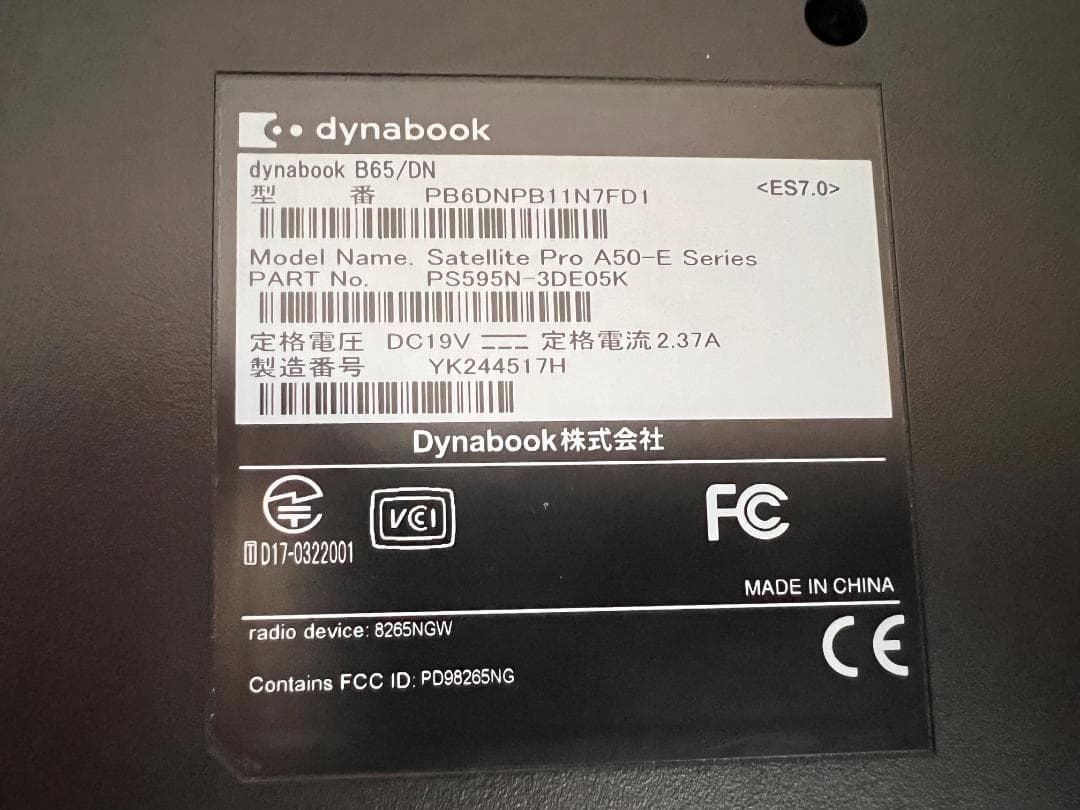 Dynabook Windows Laptops B65 B65/Dn Pb6Dnpb11R7Fd1