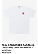 Play Comme Des Garcons T-Shirts L Gar Onst