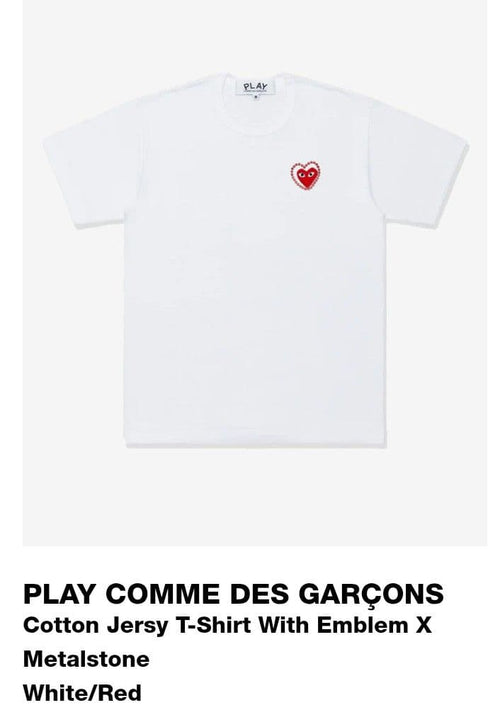 Play Comme Des Garcons T-Shirts L Gar Onst