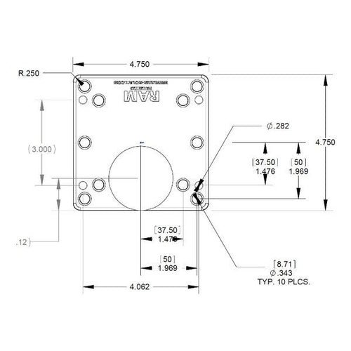 Others Ram Mounts Vesa 100X100Mm Rap-365-101-246U (2635622)