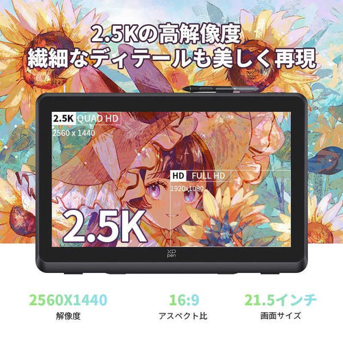 Pentablet Body (Plate Tab) Xppen 22 Usb-C Usb-A Hdmi Artist Pro (Gen2)