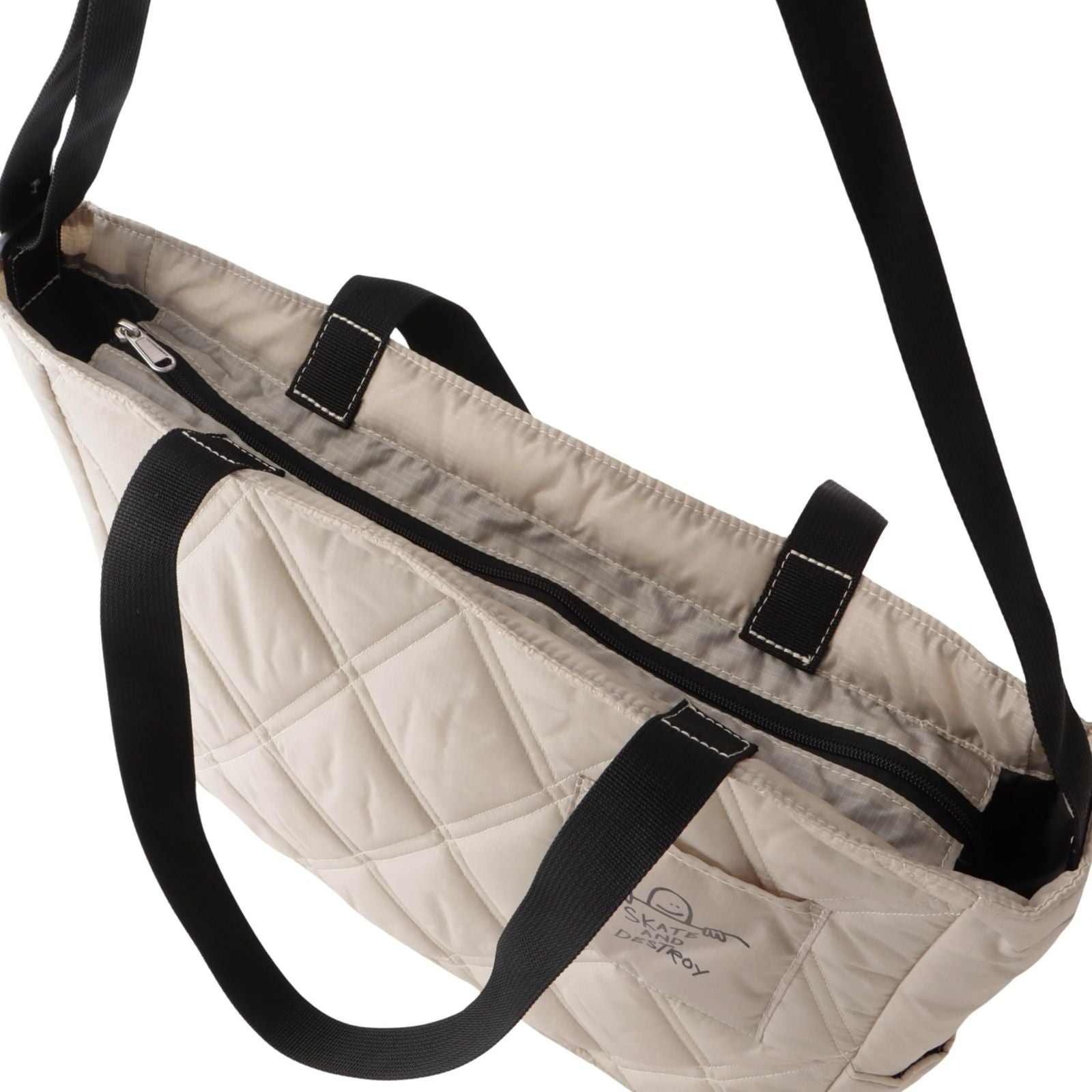 No Brand Tote Bag 2Way Thr-318 Quilting Shoulder L Bgsd_ Fr