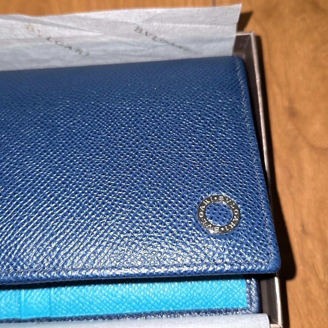 Bvlgari Long Wallets Denim Sapphire (Exterior) Tropical Turquoise (Interior)