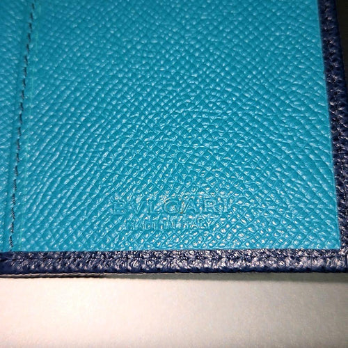 Bvlgari Long Wallets Denim Sapphire (Exterior) Tropical Turquoise (Interior)