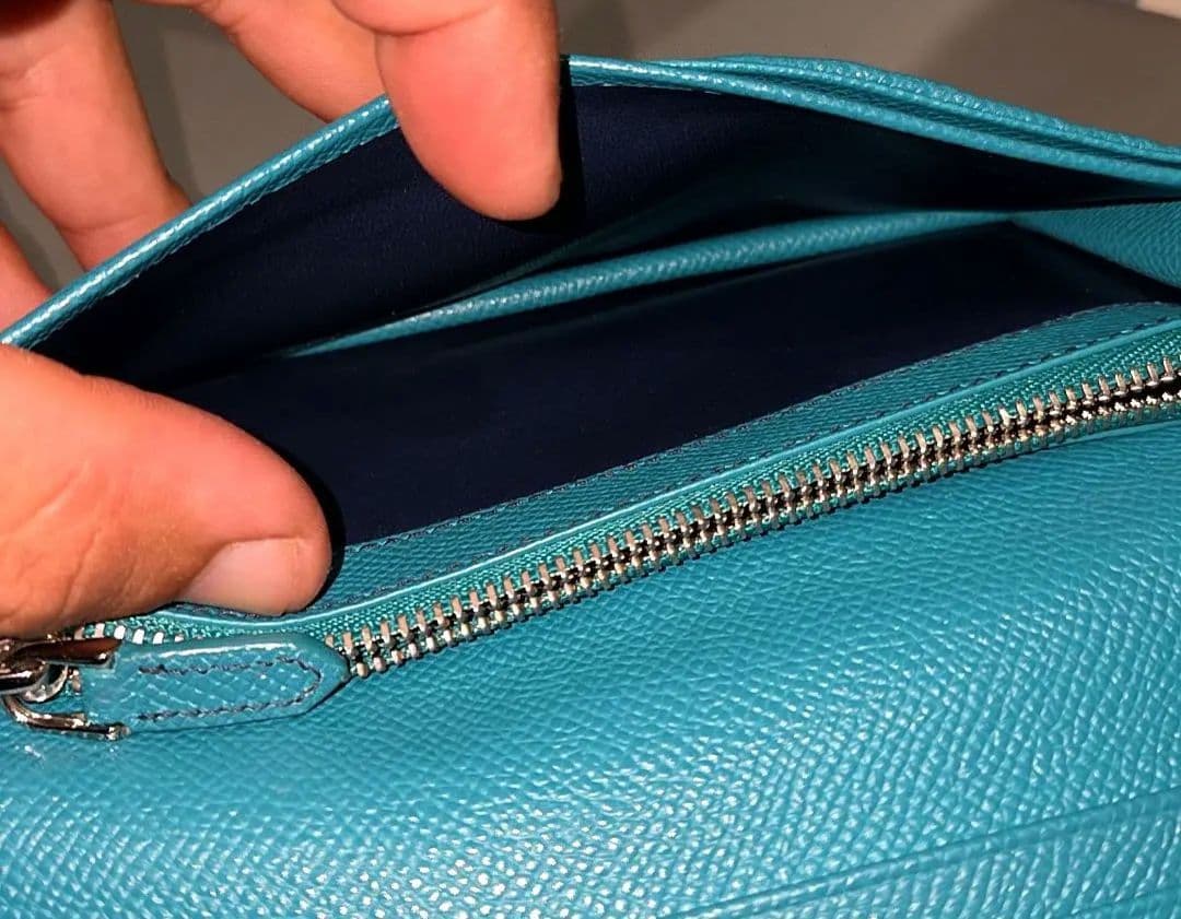 Bvlgari Long Wallets Denim Sapphire (Exterior) Tropical Turquoise (Interior)