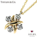 Tiffany Necklace K18Yg/Pt950