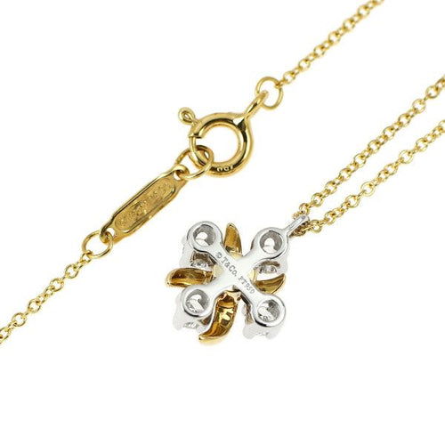 Tiffany Necklace K18Yg/Pt950