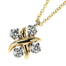 Tiffany Necklace K18Yg/Pt950