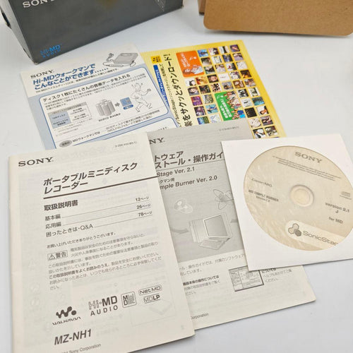 Sony Portable Md Players Hi-Md Mz-Nh1