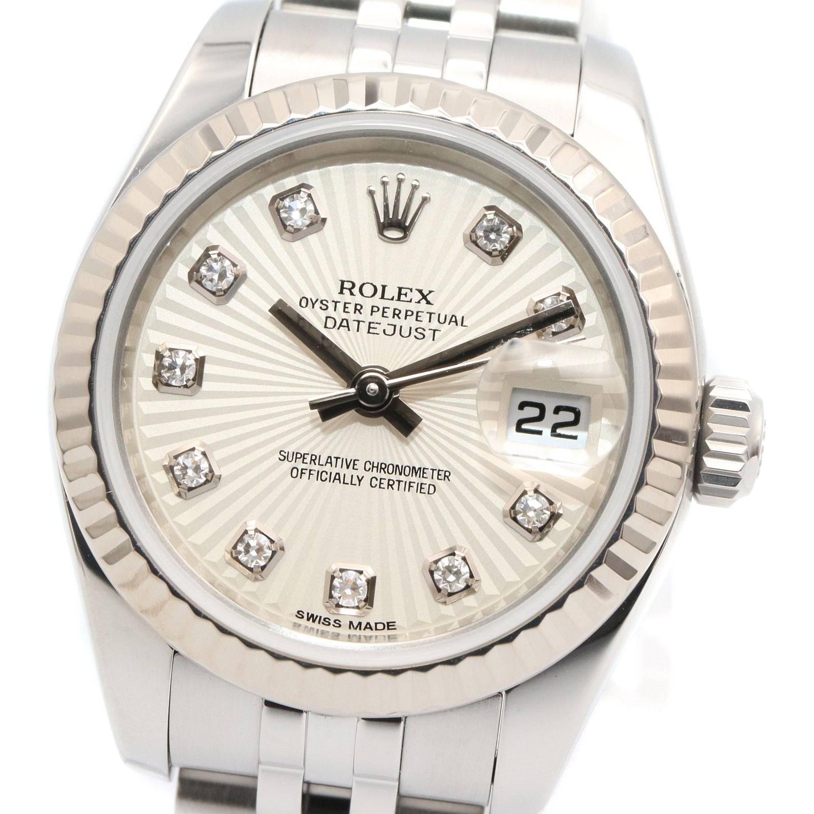 Rolex Others 10P 179174G Sil/ /Np K18Wg