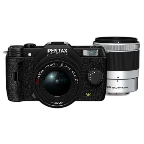 Digital Slr Pentax Q7 02 Standard Zoom 06 Telephoto Black Wzoom Kit 1074