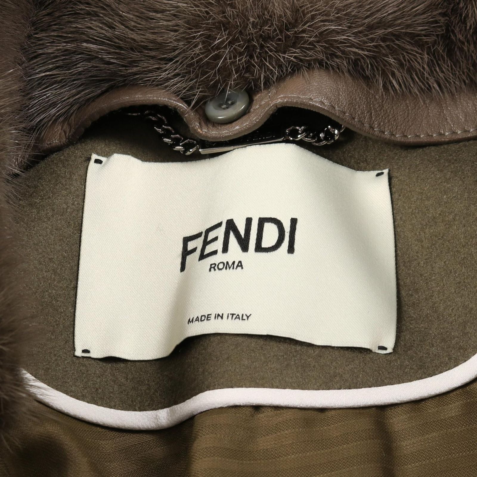 Fendi Peacort Wool Coat Used A