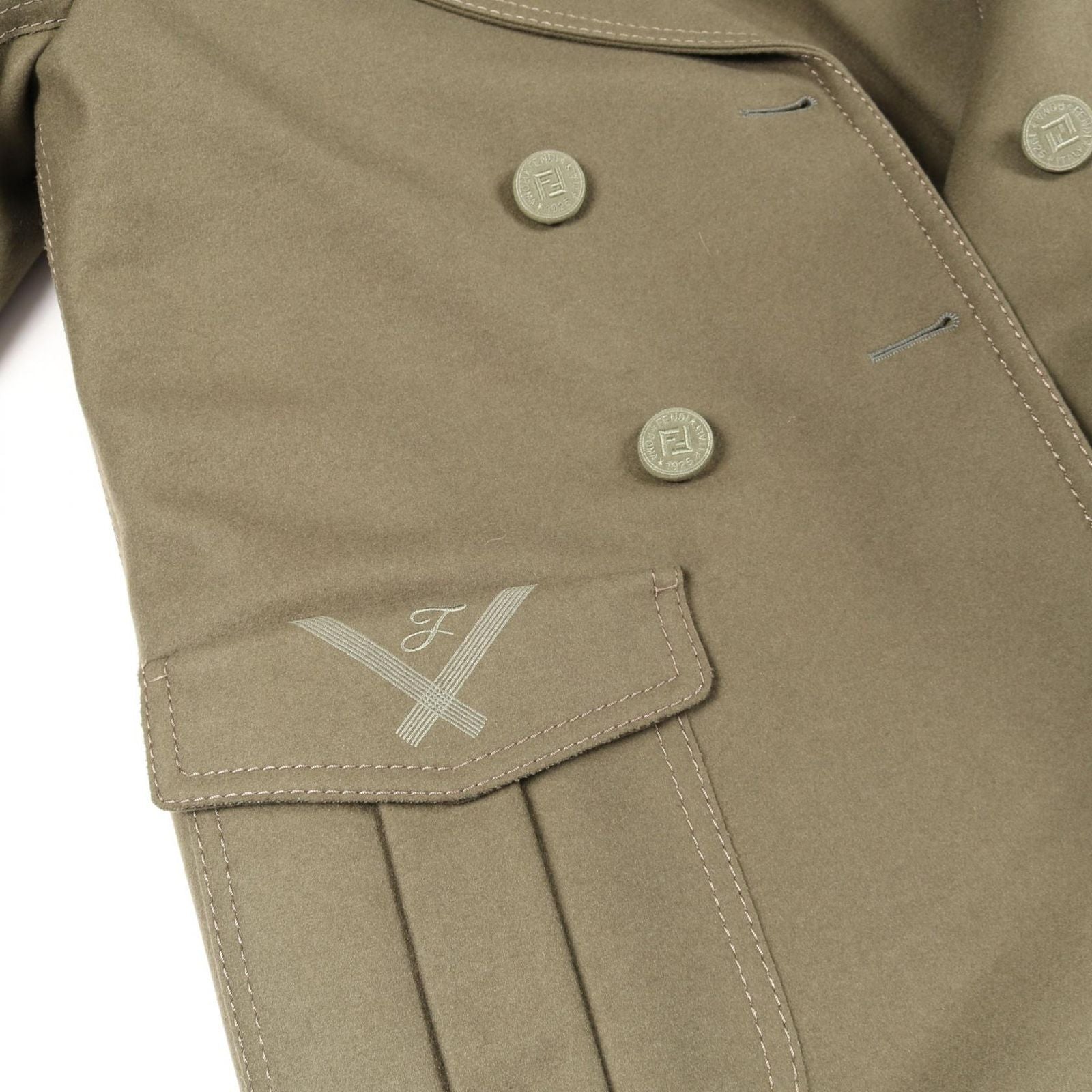 Fendi Peacort Wool Coat Used A