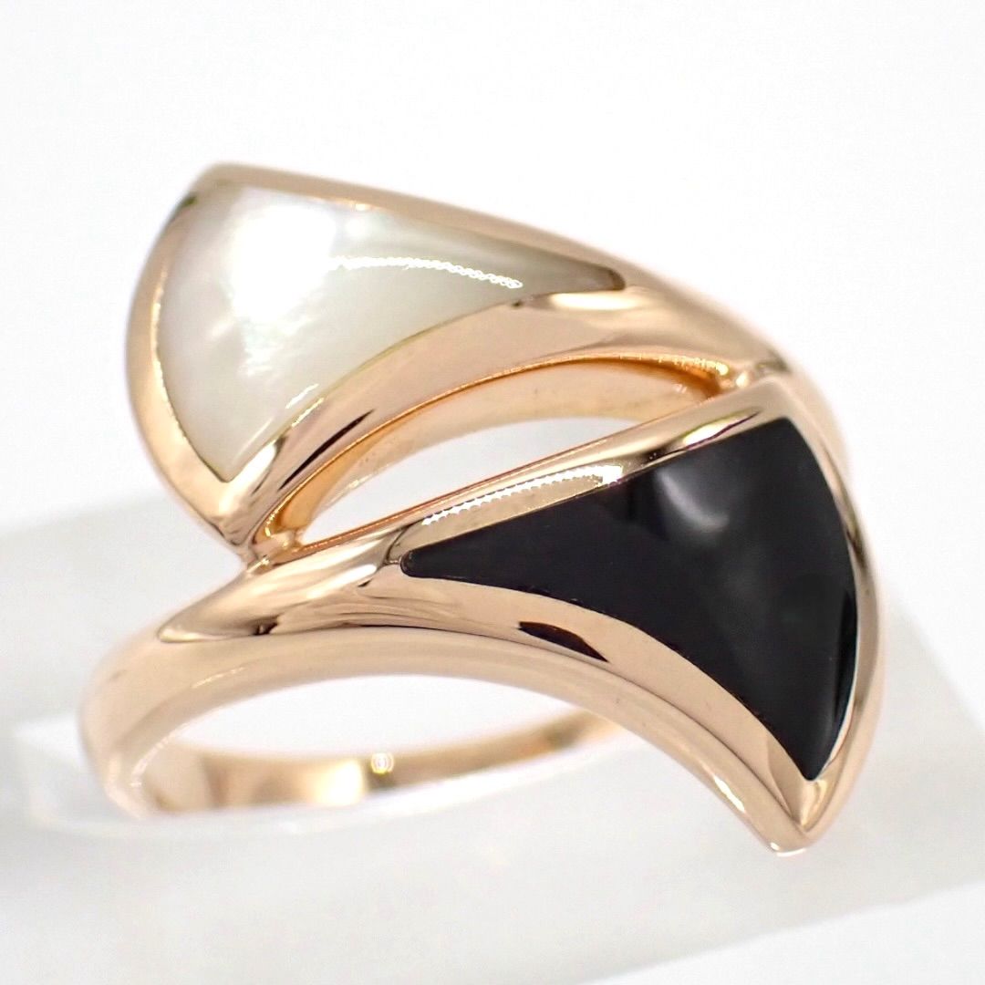 Bvlgari Ring 750 K18 Pg Rg 13 4965