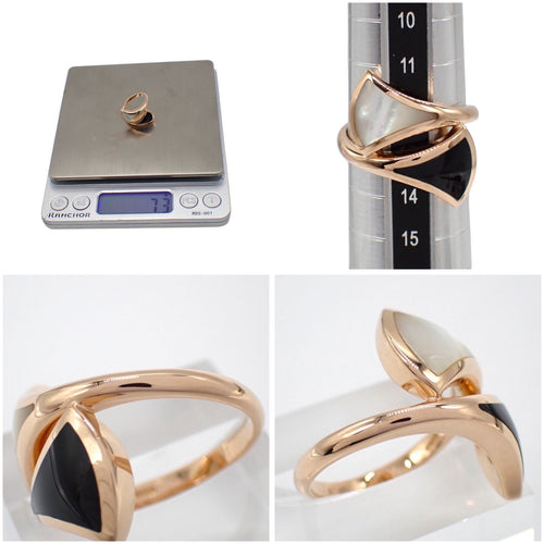 Bvlgari Ring 750 K18 Pg Rg 13 4965