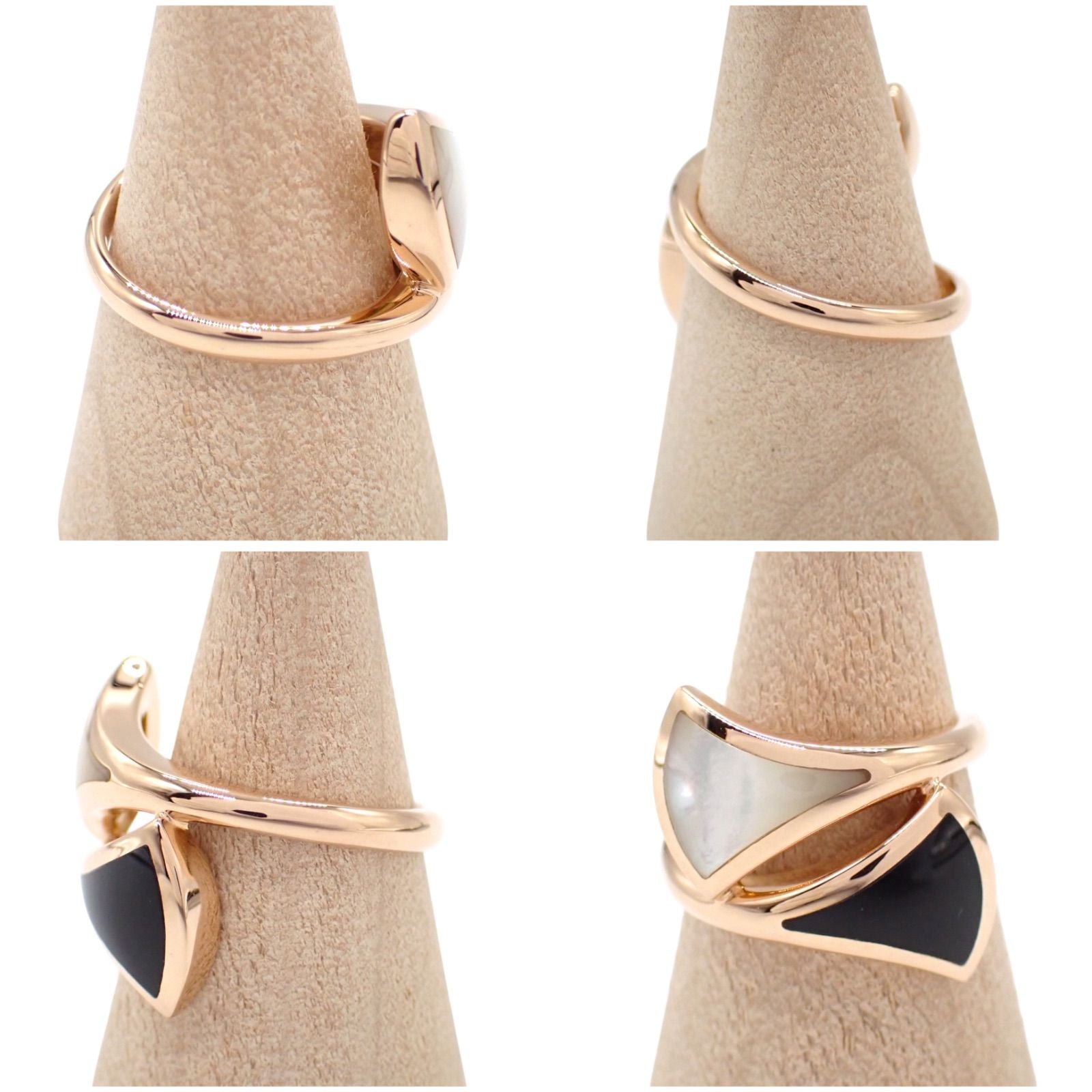 Bvlgari Ring 750 K18 Pg Rg 13 4965