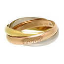Cartier Ring Sm #51 B4086149 Au750 (K18Yg K18Wg K18Pg)