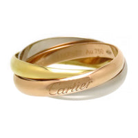 Cartier Ring Sm #51 B4086149 Au750 (K18Yg K18Wg K18Pg)