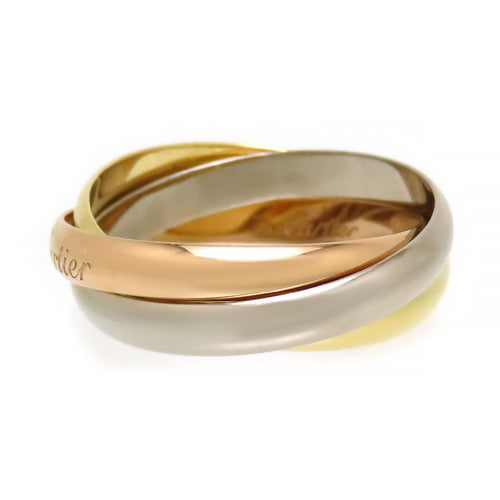 Cartier Ring Sm #51 B4086149 Au750 (K18Yg K18Wg K18Pg)