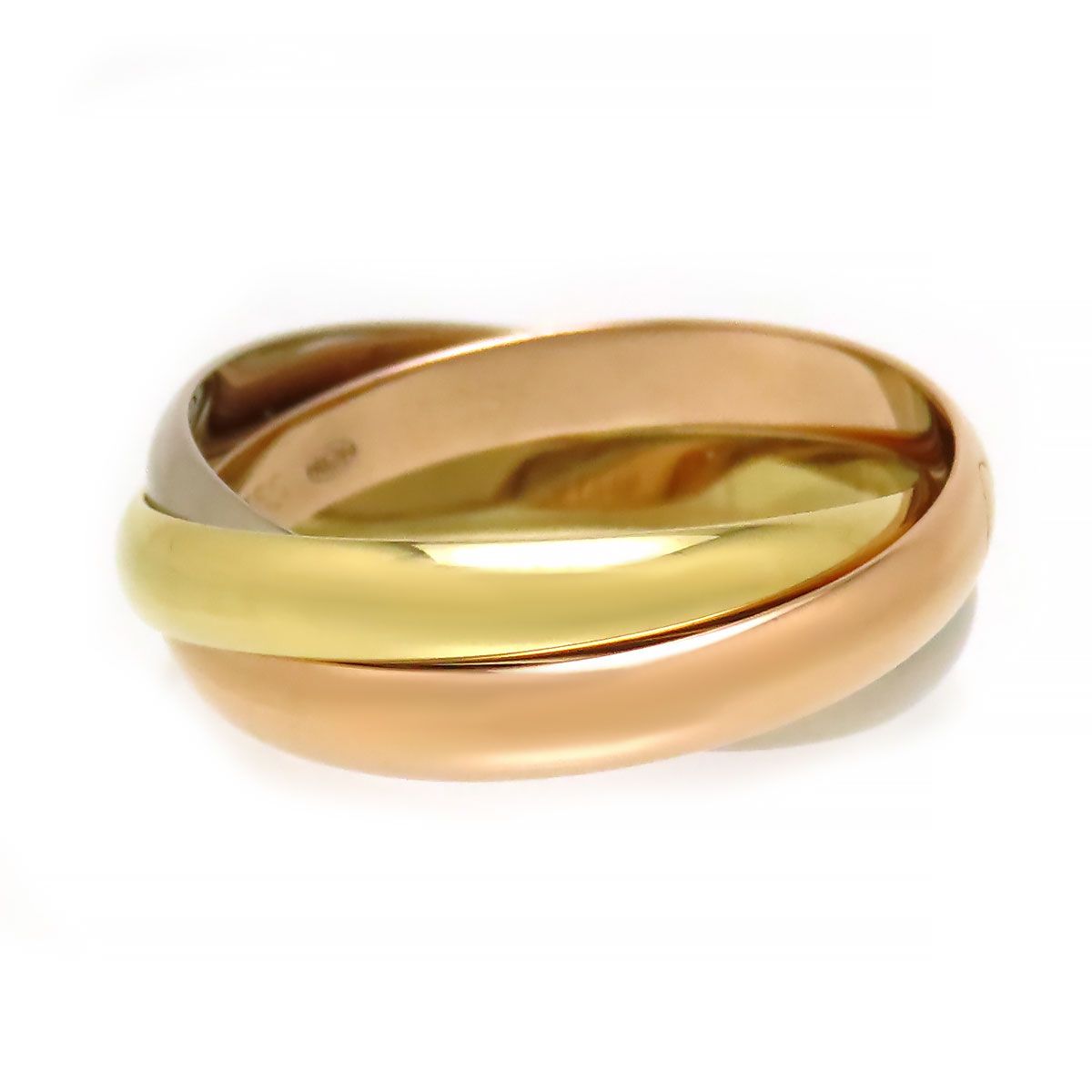 Cartier Ring Sm #51 B4086149 Au750 (K18Yg K18Wg K18Pg)