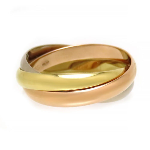Cartier Ring Sm #51 B4086149 Au750 (K18Yg K18Wg K18Pg)
