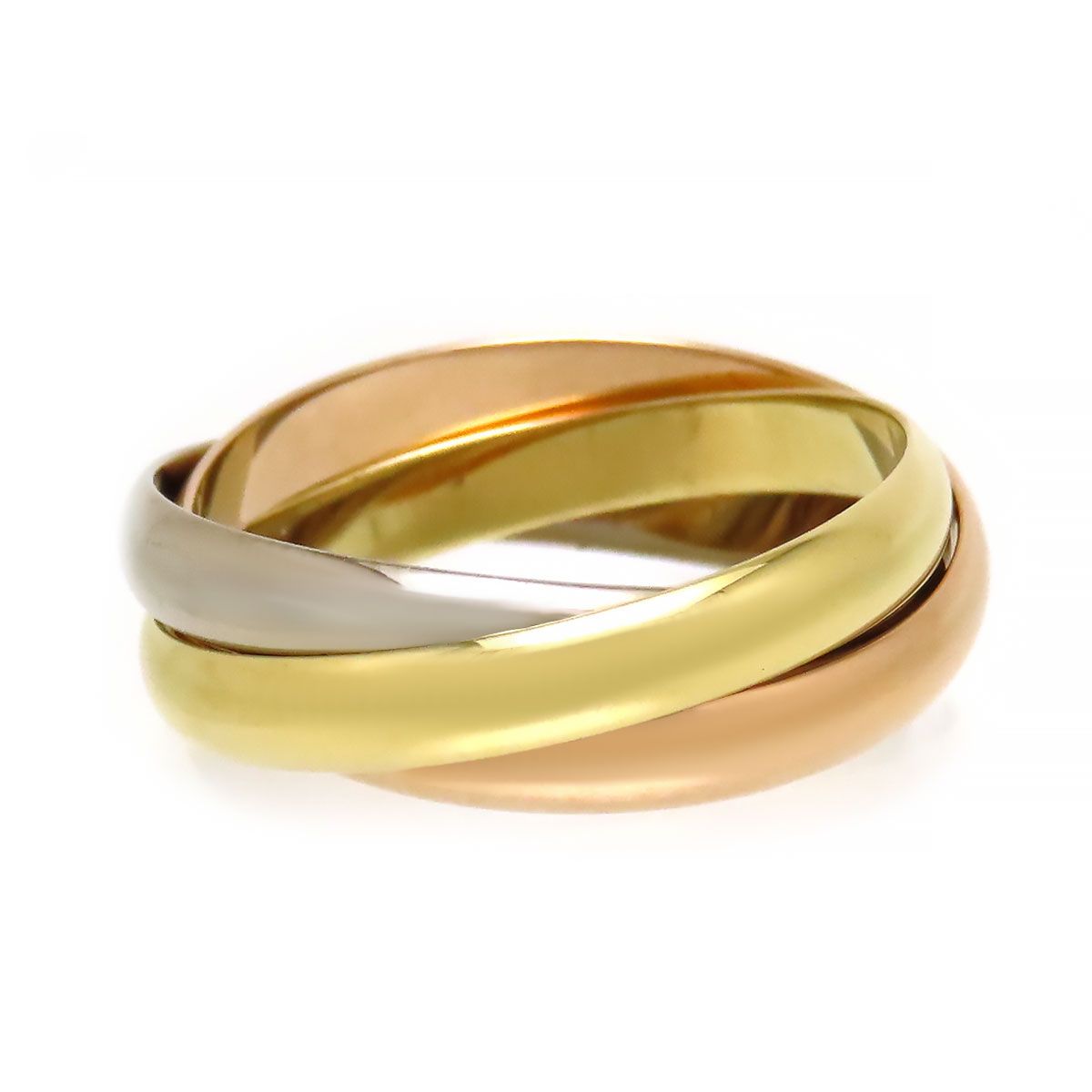 Cartier Ring Sm #51 B4086149 Au750 (K18Yg K18Wg K18Pg)