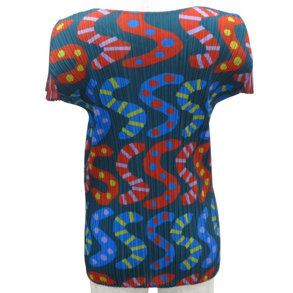 Pleats Please Short Sleeve (T -Shirt) S Snake Pp13-Jk794 3 Used