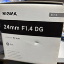 Sigma Lens (Single Focus) F1.4 Dg F
