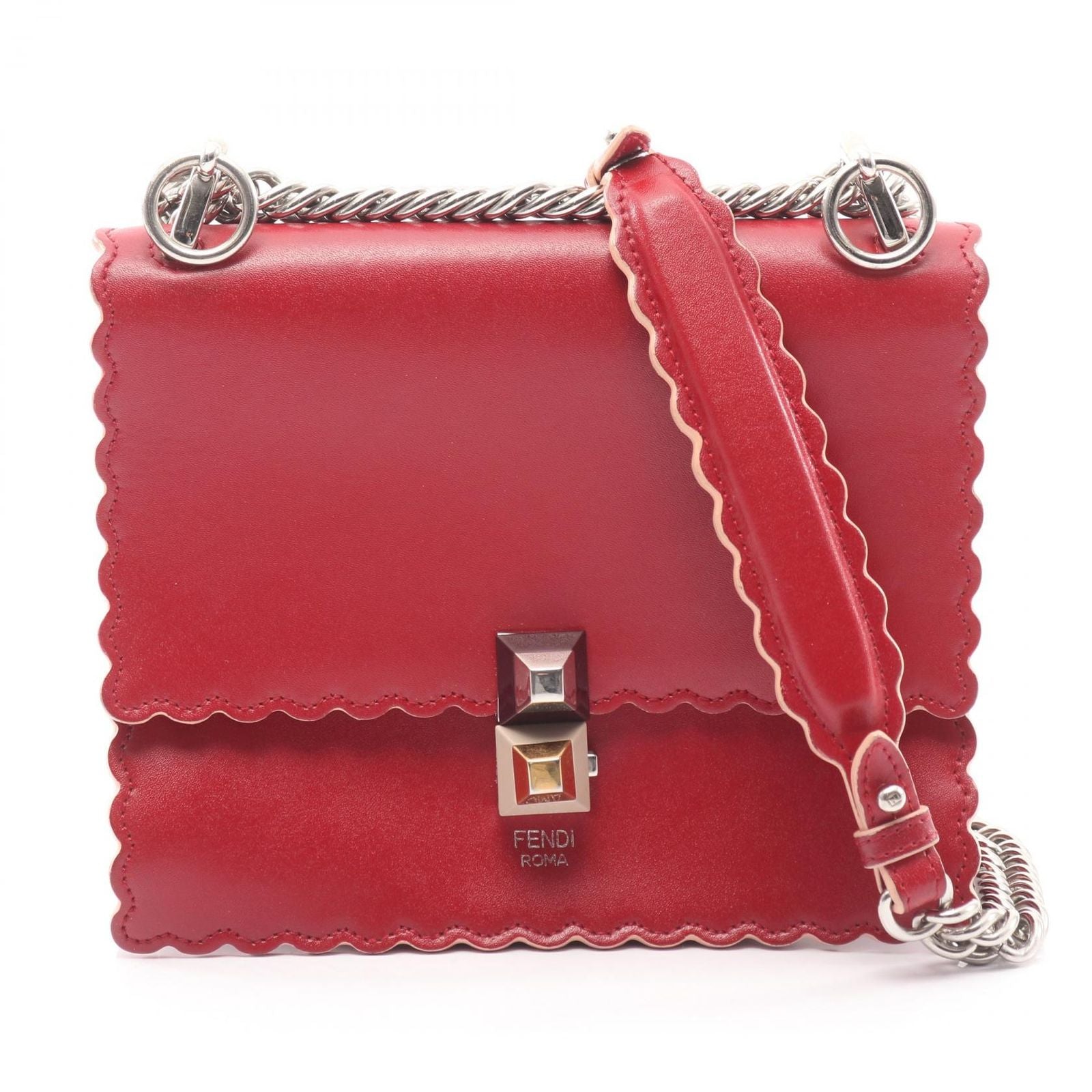 Fendi Shoulder Bag Mini Kan I 8M0381 2Way Used B