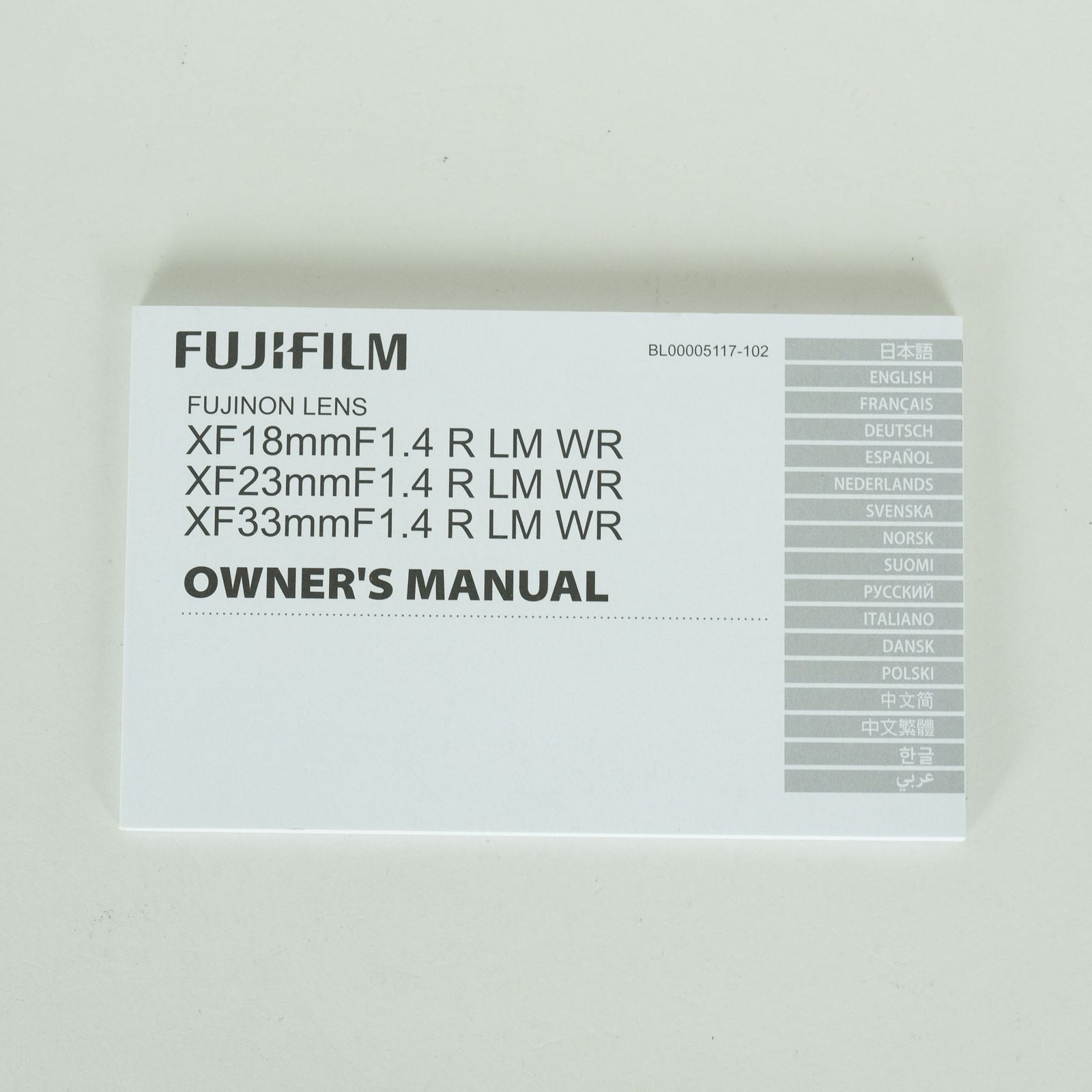 Fujifilm Lens (Single Focus) Xf33Mmf1.4 R Lm Wr X