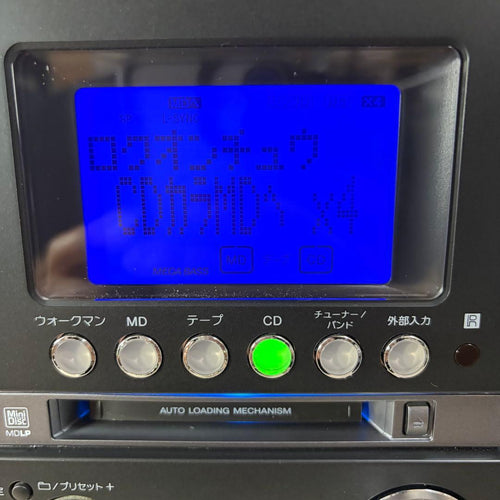 Sony Cd Md Cassette Deck Cmt-M35Wm