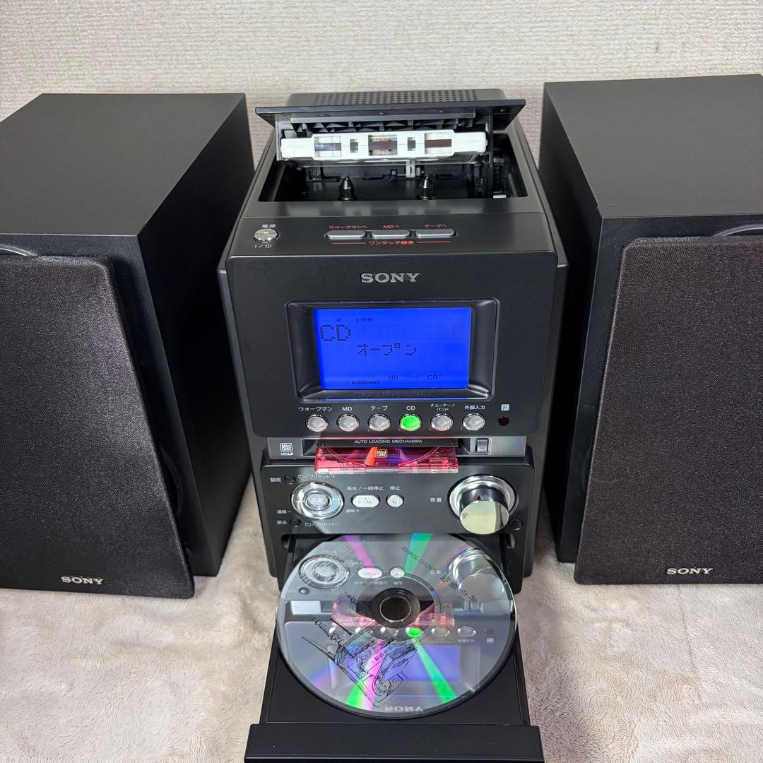 Sony Cd Md Cassette Deck Cmt-M35Wm