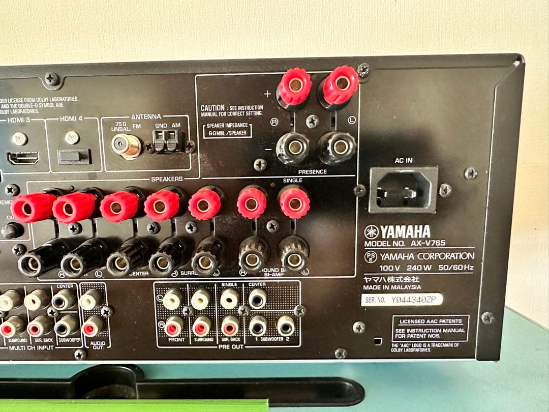 Yamaha Av Amplifiers Amplier Ax-V765