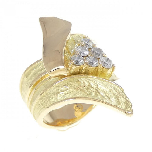 Ring K18Yg 0.38Ct