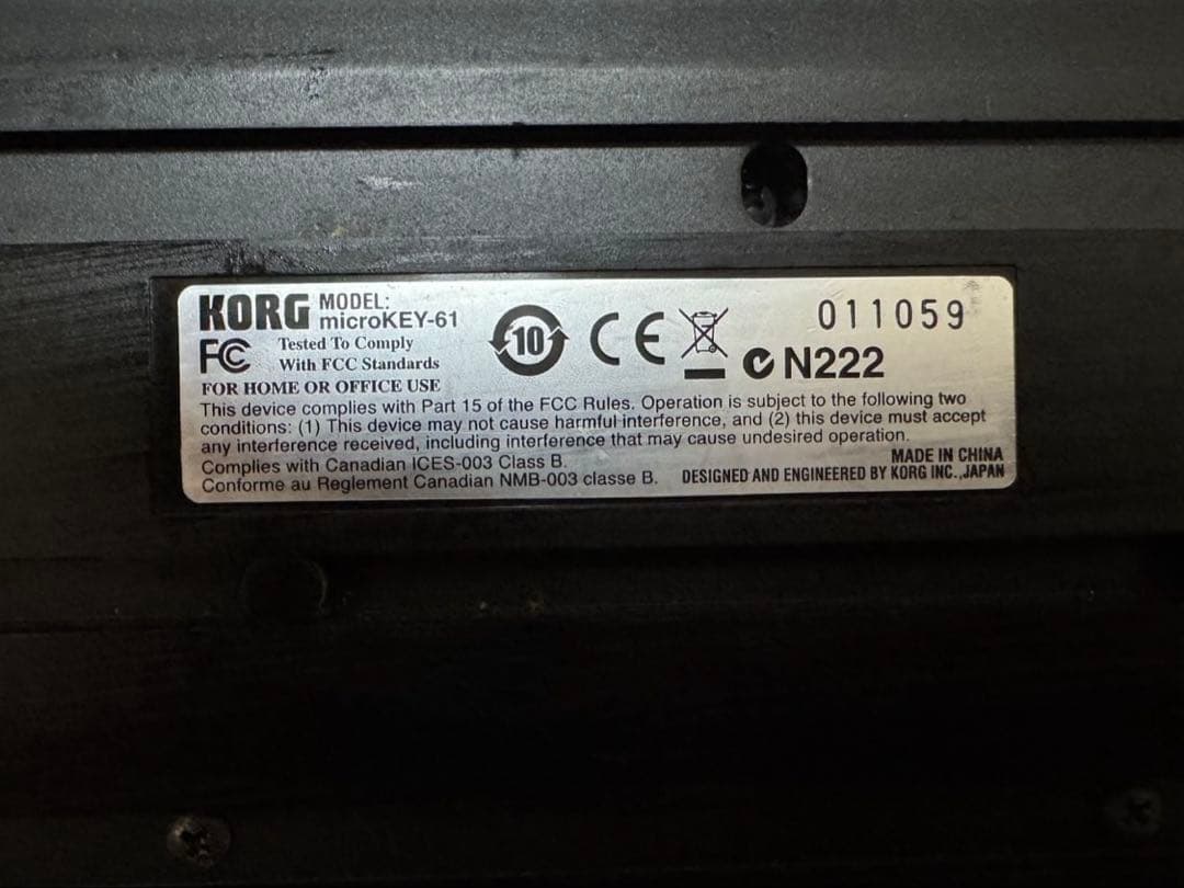 Korg Keyboards Digital Pianos Microkey-61 Midi