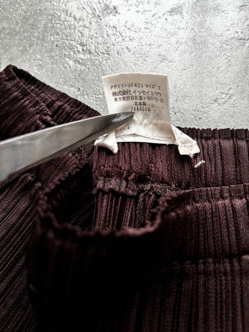 Pleats Please Wide-Leg Pants Loose-Fitting Issey Miyake 2