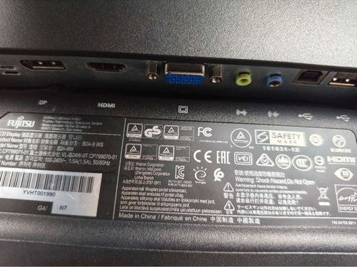 Displays Monitors Wuxga Fujitsu B24-9W 23.8