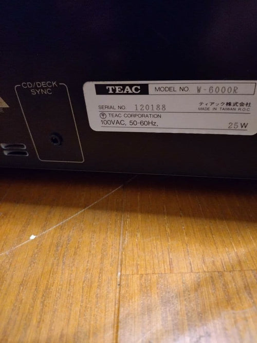 Teac Cd Md Cassette Deck W W-6000R