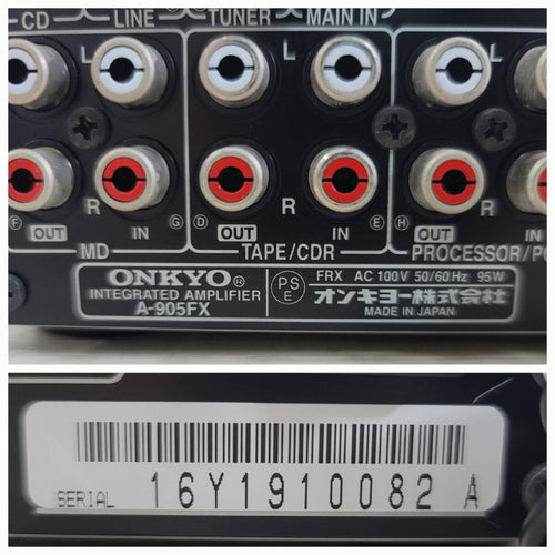 Onkyo Integrated Amplifiers Intec205 A-905Fx(S)