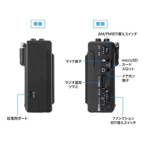 Sanwa Digital Audio Player Supply Microsd Med-Cscv1 (2663699)