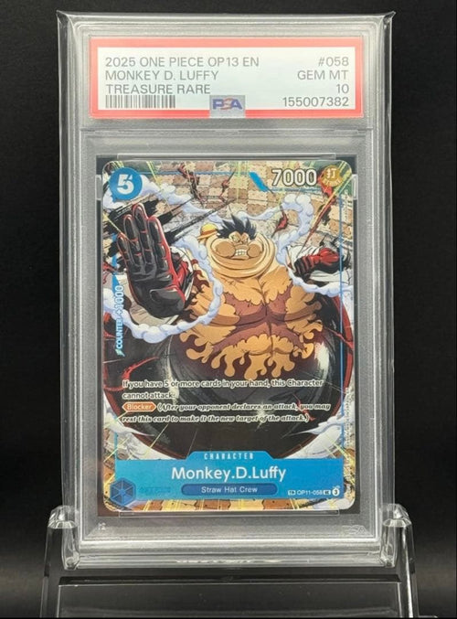 One Piece Card Game Psa10 D Tr Op11-058