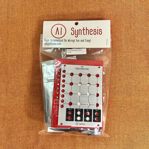 Modular Synthesizer Ai Synthesis: Ai018 Stereo Matrix Mixer (Aluminium Panel)
