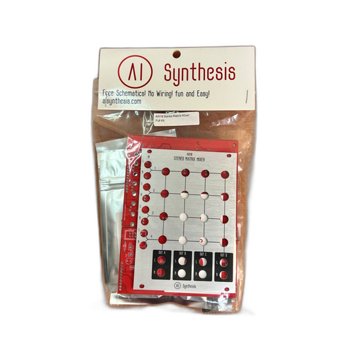 Modular Synthesizer Ai Synthesis: Ai018 Stereo Matrix Mixer (Aluminium Panel)