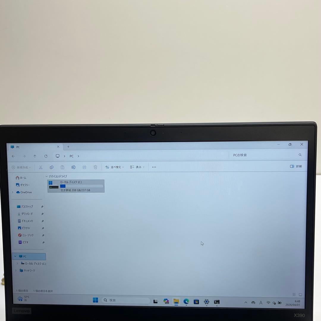 Windows Notebook Body Thinkpad X390 I7-8565U 8Gb Ssd256Gb